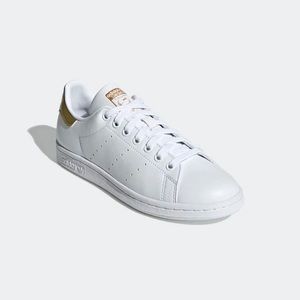 adidas Stan Smith sneakers Size 8.5 Cloud White/ Gold Metallic
